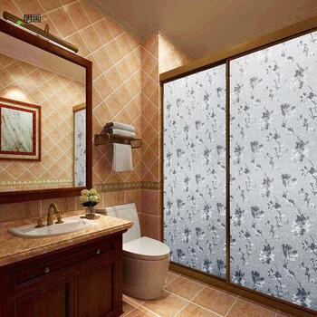 贴静电磨砂玻璃贴纸卫生间透光不透明浴室厕所窗户玻璃贴膜家用窗花q