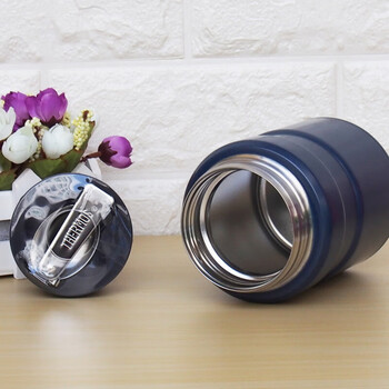 膳魔师（THERMOS）焖烧杯720ml 防滑硅胶底 保温保冷大容量焖烧杯 TCLF-720S哑光黑