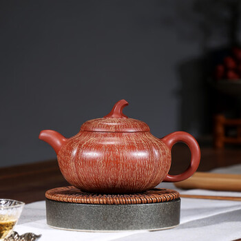 宜興 紫砂 灰皿 植木鉢 茶室 紫砂水壺 装飾品 工芸品 美術品 宜兴紫砂壶阳刻三羊开泰祥云玉壁底Chinese Yixing Zisha Purple