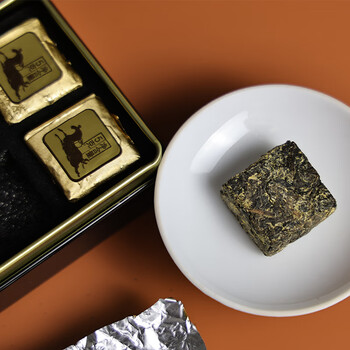 泾渭茯茶黑茶 过节礼盒 咸阳茯茶 陕西西安特产 金花茯砖茶 一钱金茯2盒