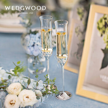 Wedgwood威基伍德Vera Wang王薇薇  爱之结绳香槟杯对杯