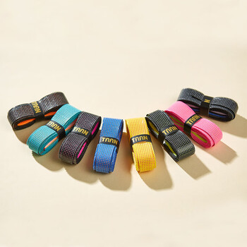 Taan泰昂羽毛球手胶双层吸汗带专利款3条装TW090黄色+浅粉+浅紫