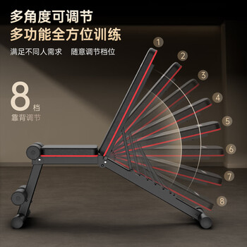 捷瑞特美国哑铃凳多功能健身椅折叠卧推凳仰卧板腹肌健身器家用材MD40