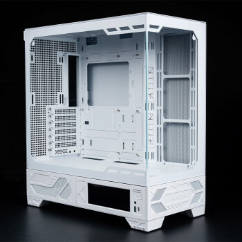 瓦尔基里（VALKYRIE）VK03 WHITE 白色 ATX 游戏电脑台式机箱 支持360水冷 6.2吋触摸屏 270°海景房