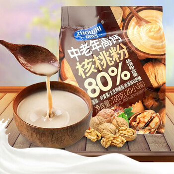 周氏中老年高钙核桃粉 700g 现磨代餐粉营养早餐 独立20小袋