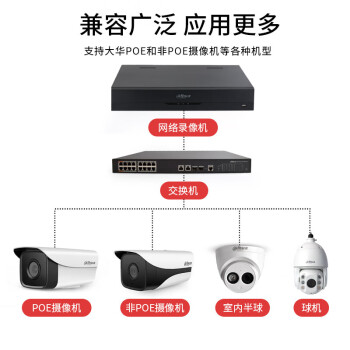 dahua大华16路NVR监控硬盘录像机4盘位网络高清视频刻录机手机远程查看 DH-NVR4416-HDS3/I无硬盘