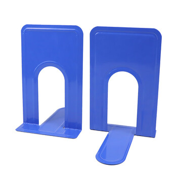 得印8.5英寸(高21cm)金属铁书立架3556 简约桌面书架夹收纳书创意挡书板蓝色2片/付 得印8.5英寸(高21cm)金属铁书立架3556 简约桌面书架夹收纳书创意挡书板蓝色2片/付