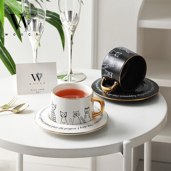 物取(WOOCH)高颜值可爱猫咪咖啡杯碟礼盒套装新家礼物新婚伴手礼情侣杯子送人 物取(WOOCH)高颜值可爱猫咪咖啡杯碟礼盒套装新家礼物新婚伴手礼情侣杯子送人
