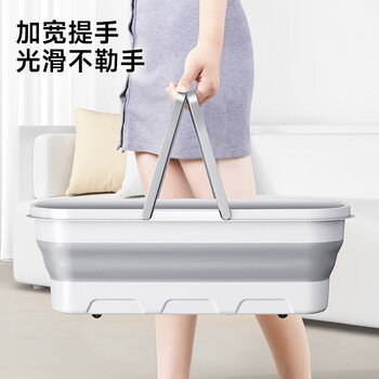 五月花可折叠拖把桶17L水桶带轮子拖地神器配件大容量更百搭