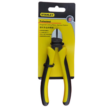 史丹利(STANLEY)德式专业斜嘴钳7”斜口钢丝钳电工偏口钳剪线钳89-582-23 史丹利(STANLEY)德式专业斜嘴钳7”斜口钢丝钳电工偏口钳剪线钳89-582-23