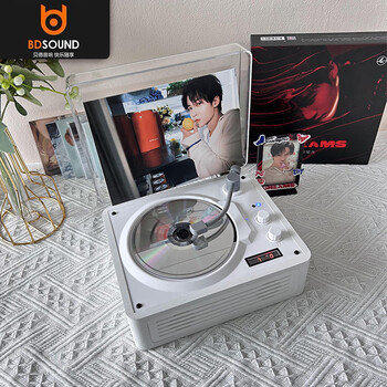 贝德CD机SG1880A一体式CD机CD播放机唱片机造型音响cd机桌面音响颜值复古音响白色