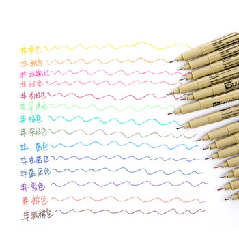 樱花(SAKURA)彩色针管笔勾线笔 08号0.50mm(蓝色) 日本进口签字笔绘图水笔 学生儿童美术绘画描边手绘设计