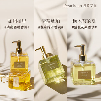 独特艾琳（Dear lrean）香氛洗手液液体清洁泡沫丰富不伤手顺滑持久留香橡木苔的夏290g
