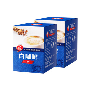 老誌行马来西亚进口 老誌行1+1白咖啡无加蔗糖速溶咖啡粉 30g*10包*2盒 老誌行马来西亚进口 老誌行1+1白咖啡无加蔗糖速溶咖啡粉 30g*10包*2盒