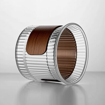 CLITON咖啡杯日式竖纹防烫玻璃杯子茶杯家用高颜值拿铁浓缩杯玻璃水杯