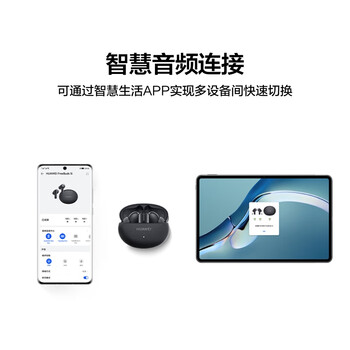 华为（HUAWEI） FreeBuds 5i 真无线蓝牙耳机 降噪耳机 长续航高解析音质 音乐游戏运动耳机 安卓苹果通用 陶瓷白