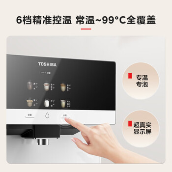东芝（TOSHIBA）大白梨管线机 全通量适配 精钢芯即热6档控温全管路高温杀菌  直饮家用壁挂式管线机TG-01
