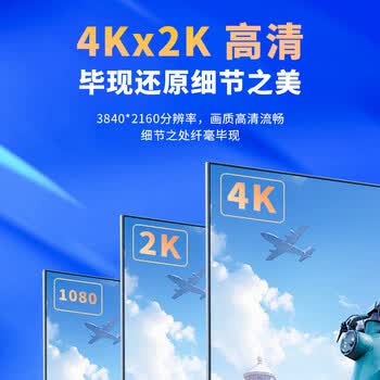 礼嘉（LIJIA）HDMI线2.0版4Kx2K高清线 笔记本电脑机顶盒电视投影仪显示器连接线 红色铝壳 1.5米 LJ-HDA015
