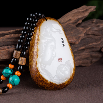和田玉观音摆件- 京东