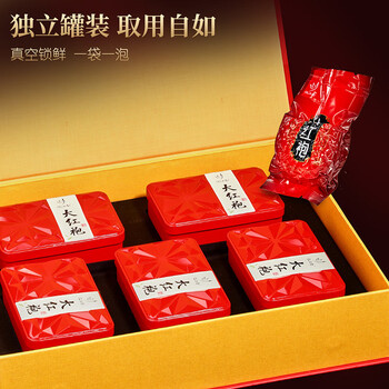 忆江南大红袍茶叶礼盒250g乌龙茶节日送礼送父母长辈的礼物茶韵