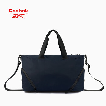 锐步防泼水耐磨健身包男女同款干湿分离独立鞋仓大容量斜挎包 藏青色