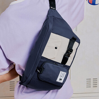 Champion冠军多口袋斜挎包秋季新款休闲运动包男女单肩包胸包美式