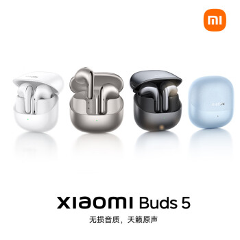 小米（MI）Xiaomi Buds 5 降噪耳机 半入耳式蓝牙耳机 小米华为苹果手机通用（月影黑）