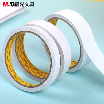 晨光（M&G）双面泡棉胶带强力高粘度泡棉胶泡沫胶带18mm*5y（4.57m/卷）AJD97353单卷装