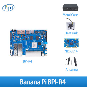 香蕉派Banana Pi BPI-R4-8G ram常规版本路由器开发板热卖套餐板子+BE14
