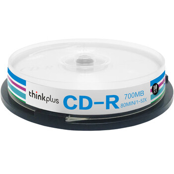 联想（Lenovo）CD-R 光盘/刻录盘 52速700MB 办公系列 桶装10片 空白光盘