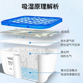 MISFIT除湿盒500ml*8盒 衣柜房间干燥剂除湿剂防潮剂除湿袋吸湿防潮除霉