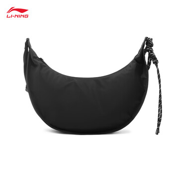 李宁运动生活系列男女同款月牙包潮流休闲斜挎包ABDU165