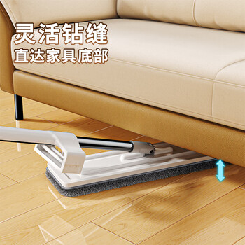 佳帮手平板拖把45cm共2块加厚配布杆长129cm洗刮一体家用免手洗神器 佳帮手平板拖把45cm共2块加厚配布杆长129cm洗刮一体家用免手洗神器
