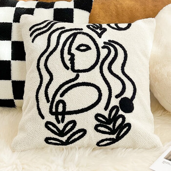 艾薇抱枕套 沙发抱枕靠垫套床头靠枕套45*45cm毕加索