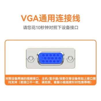 胜为（shengwei）VGA线高清视频线 1.8米电脑主机连接投影仪显示器3+6芯数据信号线 VC-3018