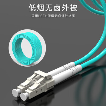 SK-LINK 光纤跳线 LC-LC万兆多模OM4电信级双芯光纤线1米 LZSH低烟无卤 SK-TX100GMM-2LCLC1M