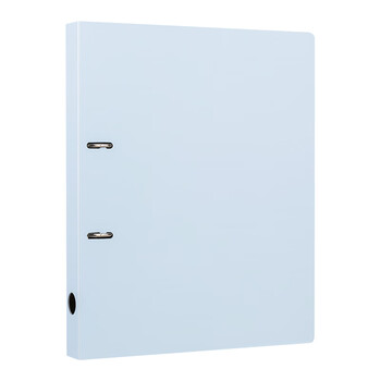 天色 a4两孔文件夹打孔 二孔活页夹资料册多功能办公室收纳 彩色穿孔大容量加厚强力夹  TS-1862 多巴胺蓝