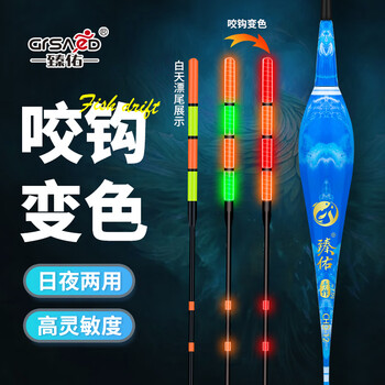 臻佑（Grsaed）夜光漂咬钩变色鱼漂醒目加粗远投巨物鲢鳙漂发光电子漂浮漂CHD11
