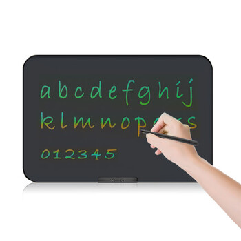 纽曼20英寸彩色充电版高亮液晶大屏电子黑板手写板儿童画板办公写字板宝男女孩新春年货节生日礼物黑色