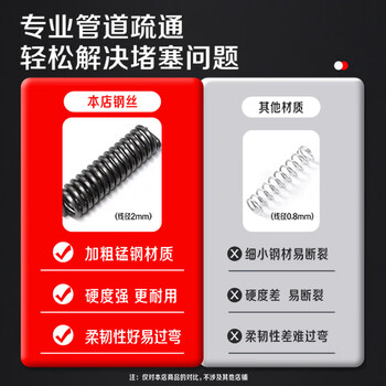 天焱大通下水道疏通器电钻电动管道疏通机通马桶厕所厨房堵塞神器工具9米
