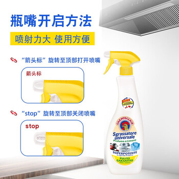 CHANTECLAIR大公鸡油污净油烟机清洗剂厨房去油污清洁剂600ml (柠檬香味)