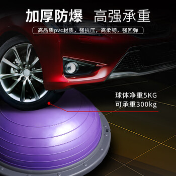 PROIRON普力艾 波速球平衡球脚踩加厚男女通用塑形健身球 紫色款含拉力绳