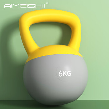 艾美仕（AiMeiShi）软壶铃女士健身家用男士哑铃提壶翘臀神器深蹲健身器材  5KG