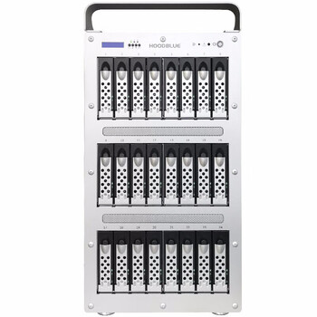 火蓝（Hoodblue）雷电3磁盘阵列 24盘8K高速影视剪辑存储 Raid5\6硬盘盒 DS8024-T3 96TB