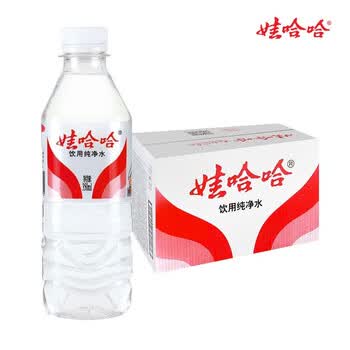 娃哈哈饮用纯净水会议家庭日常用水 350ml*24瓶整箱装