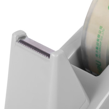 得力(deli)大号胶带座切割器封箱器(胶带宽度 ≤24mm) 灰色812