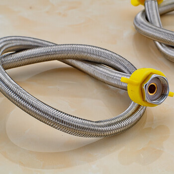 冷热管水管子接管燃气热水器进出水管配件水箱 20cm软管不锈钢接头