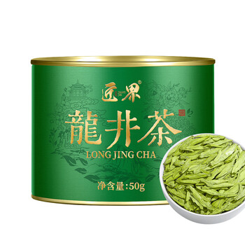 匠界龙井绿茶明前春茶新茶正宗龙井茶叶豆香罐装50g