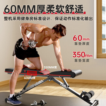 力动（RIDO）多功能哑铃凳卧推凳家用健身器材全折叠健身椅训练飞鸟凳TD32