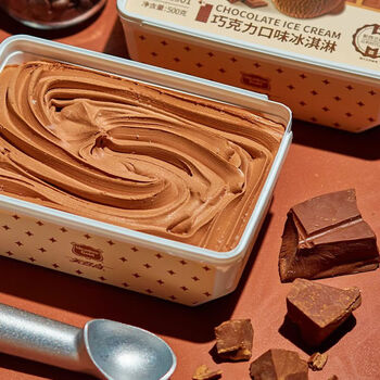 美登高(meadow gold)商用盒装冰淇淋500克巧克力香草味雪糕家庭装雪糕